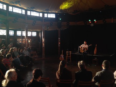 Chris Rainier at the "Melba" Spiegeltent. Photo by Matthew Stanton