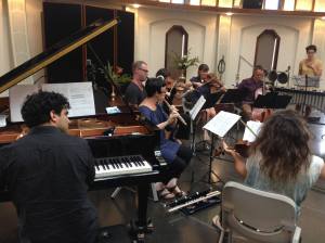 Ensemble Offspring and Ironwood perform Broken Consorts at the Baha'i Centre, Hobart. Photo courtesy of the ensemble. 