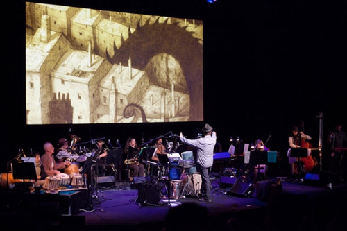 Ben Walsh and The Orkestra of the Underground perform The Arrival. Photo courtesy of the artist.