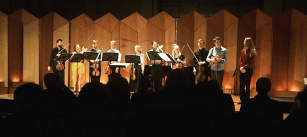 The ensemble after performing Peter de Jager's Metaphors. Photo by Hank Clifton.